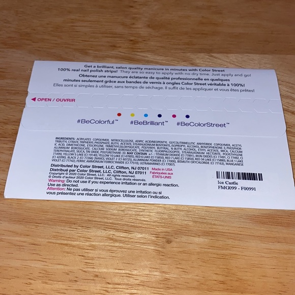 “Ice Castle” Color Street, 100% Nail Polish Strips - Picture 3 of 4